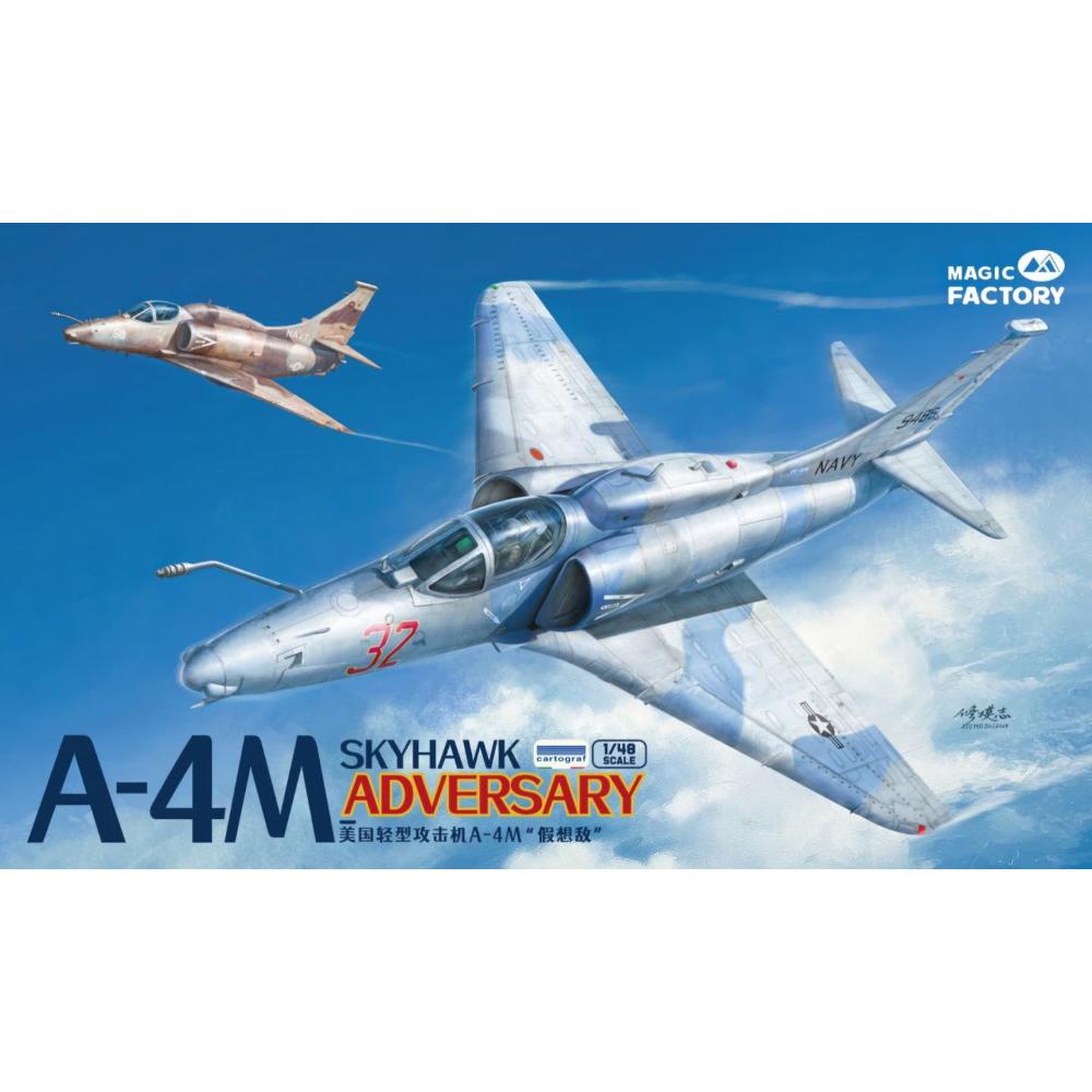 Magic Factory 1/48 Scale A-4M Skyhawk "Adversary" Fighter Aircraft Plastic Model Kit 5005 NZ Stock