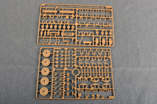 Trumpeter 1/35 Mörser Karl-Gerät 040/041 Initial Version on Railway Transport Carrier WWII Heavy Mortar Kit 00208