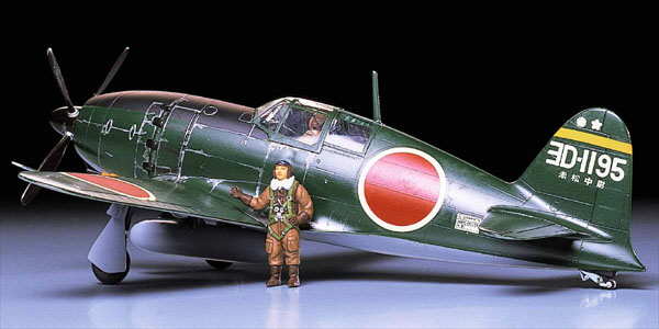 Tamiya 1/48 Scale Mitsubishi J2M3 Raiden (Jack) Interceptor 61018 Plastic Model Kit