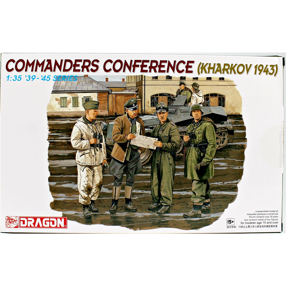 Dragon 1/35 Commanders Conference Kharkov 1943 Figure Set w/ Kurt Meyer "Panzermeyer" 6144 Plastic Model Kit NZ Stock