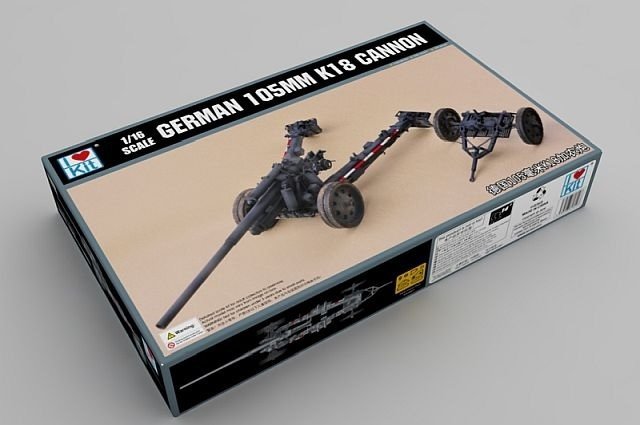 I Love Kit 1/35 Scale German 105mm K18 Cannon 61601 Plastic Model Kit NZ Stock