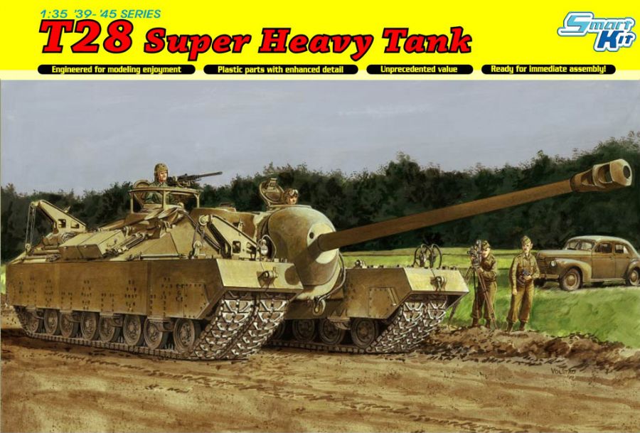 Dragon 1/35 Scale T28 Super Heavy Tank Plastic Model 6750 NZ Stock