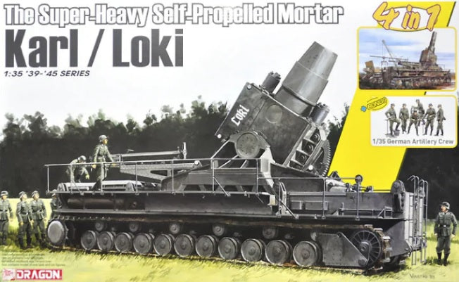 Dragon 1/35 German Super-Heavy Self-Propelled Mortar Karl / Loki w/Artillery Crew 6946 WWII Model Kit NZ Stock