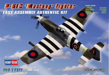 HOBBY BOSS 1:72 scale P-51 C Mustang 80243 plastic model kits