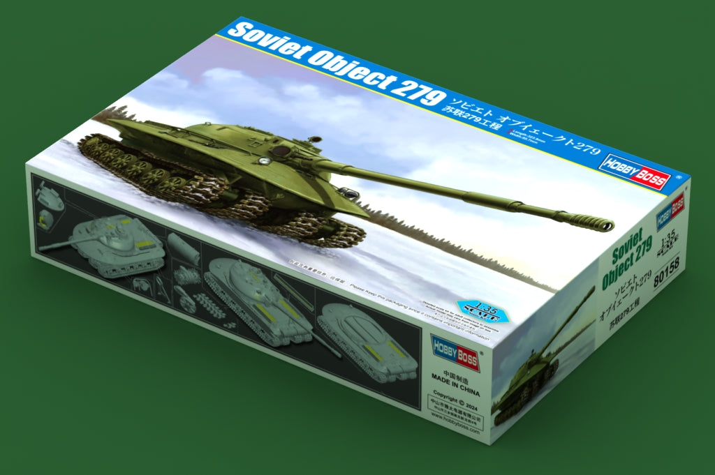 HobbyBoss 1/35 Soviet Object 279 Heavy Tank 80158 Experimental USSR Tank Model Kit NZ Stock