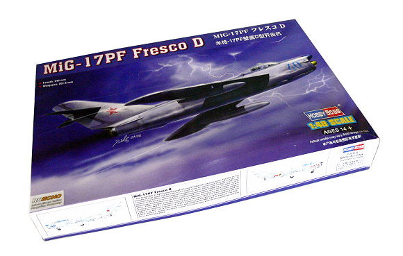 HobbyBoss 1/48 Scale MiG-17PF Fresco D Soviet All-Weather Jet Fighter Plastic Model Kit 80336 NZ Stock