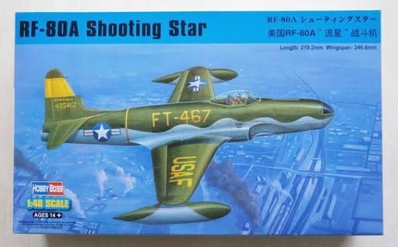 HobbyBoss 1/48 RF-80A Shooting Star Reconnaissance Jet Aircraft 81724 Plastic Model Kit NZ Stock