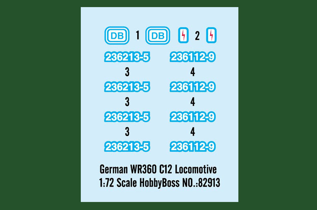 HobbyBoss 1/72 German Wehrmachtslokomotive WR 360 C 12 82913 WWII German Military Diesel Locomotive Model Kit NZ Stock