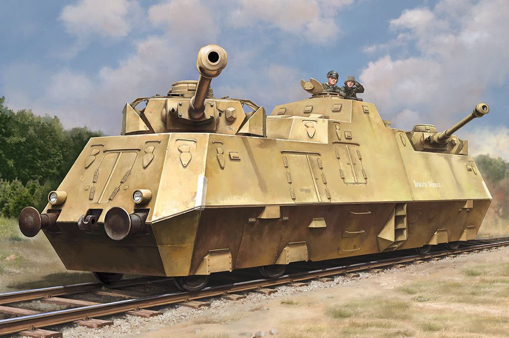 HobbyBoss 1/72 German Panzerjäger-Triebwagen 51 82953 WWII German Armoured Anti-Tank Railway Vehicle Plastic Model Kit NZ Stock