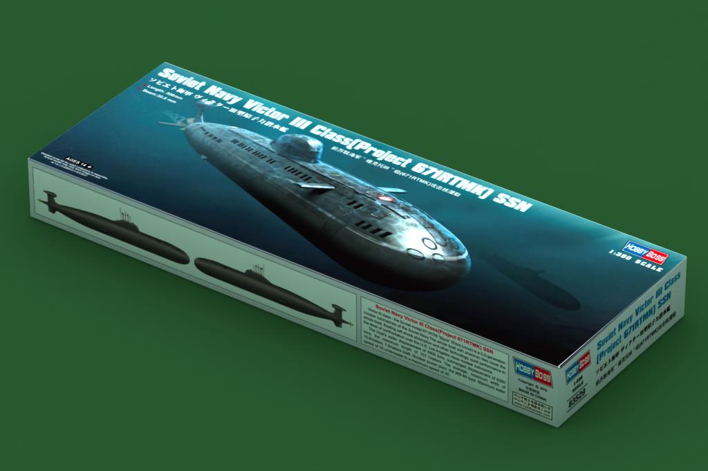 HobbyBoss 1/350 Soviet Navy Victor III Class Project 671RTMK SSN 83529 Nuclear Attack Submarine Model Kit NZ Stock