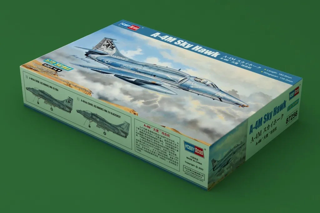 HobbyBoss 1/72 A-4M Skyhawk US Marine Corps Attack Aircraft 87256 Plastic Model Kit NZ Stock
