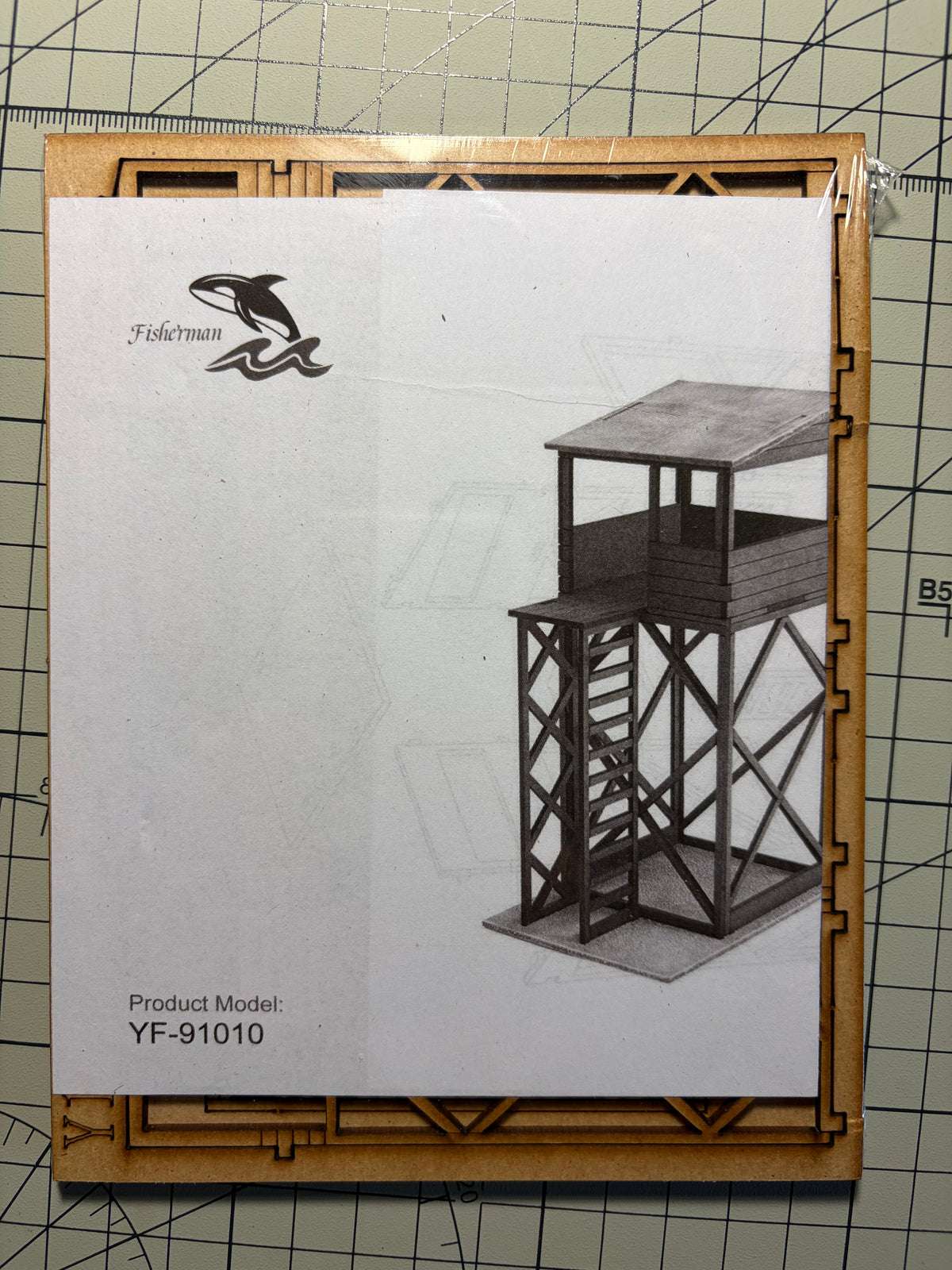 Fisherman 1/72 Wooden Watchtower YF-91010 Laser Cut Wood Diorama Building Model Kit NZ Stock