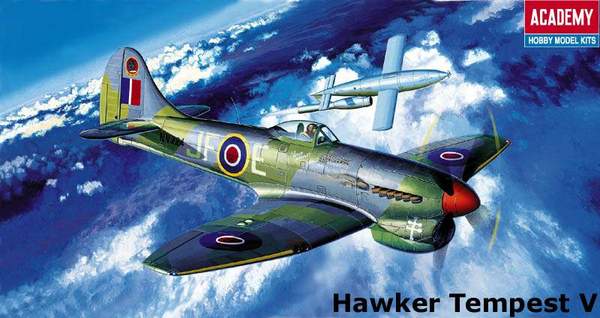 Academy 12466 1/72 Scale Hawker Tempest WWII Fighter Aircraft Plastic Model Kit
