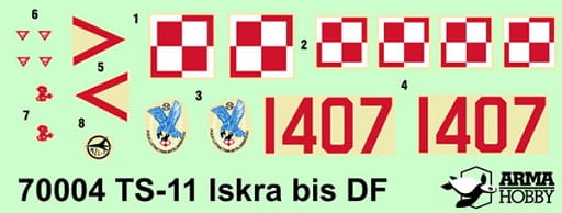 Arma Hobby 1:72 scale TS-11 Iskra bis DF "Junior Set" 70004 scale model kit