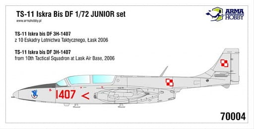 Arma Hobby 1:72 scale TS-11 Iskra bis DF "Junior Set" 70004 scale model kit