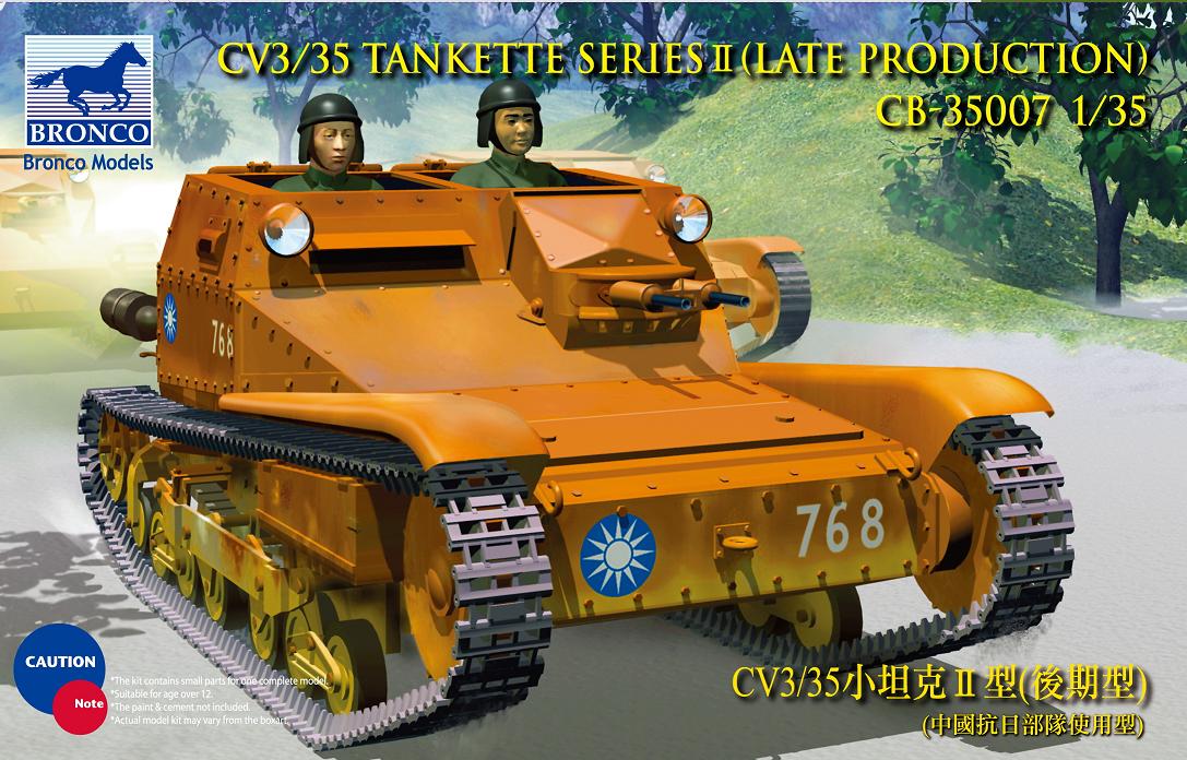 BRONCO 1:35 CV L3/35 Tankette CB 35007 plastic model