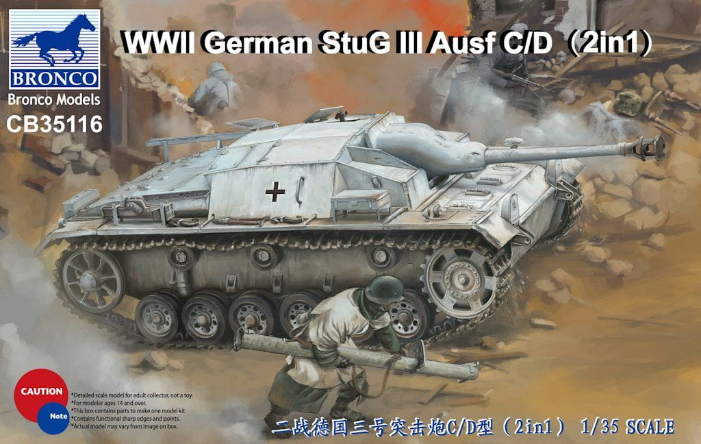 BRONCO 1:35 scale StuG III Ausf C/D 35116 plastic model kit