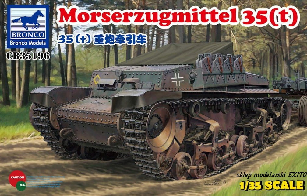 BRONCO 1:35 scale Morserzugmittel 35(t) CB 35196 plastic model kit