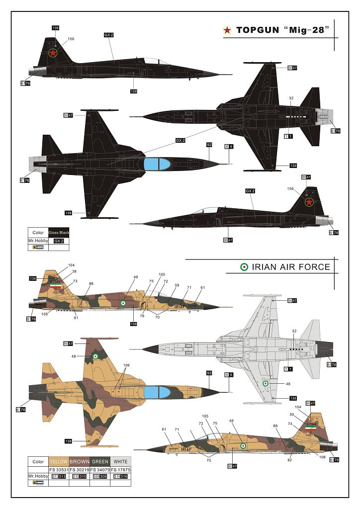 Dream Model 1/72 scale Northrop F-5E Tiger II (Early version) DM720013 scale model kit