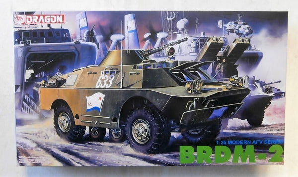 Dragon 1/35 BRDM-2 Soviet Armored Reconnaissance Vehicle Plastic Model Kit (No. 3513)