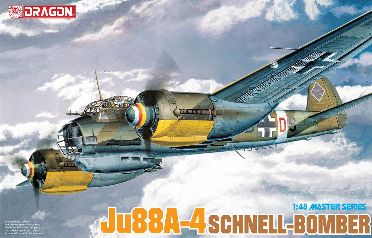 Dragon 1:48 scale Ju 88A-4 "Schnell-Bomber" 5528 scale model kit