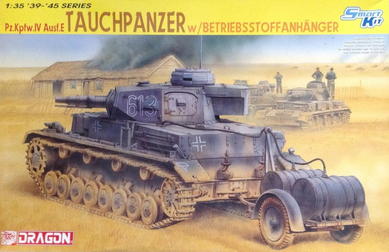 Dragon 1/35 Pz.Kpfw. IV Ausf. E Tauchpanzer w/fuel trailer (No. 6402)