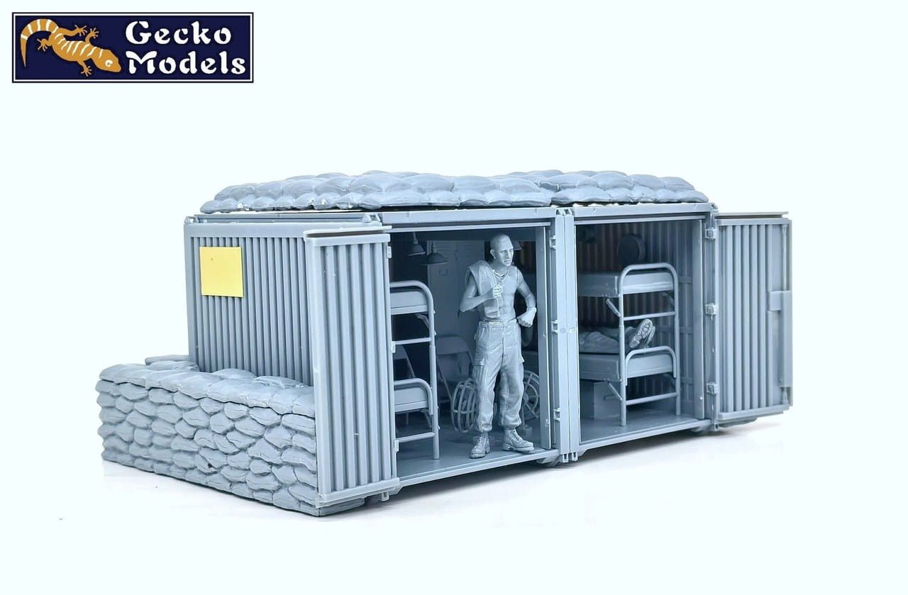 Gecko Models 1:35 scale US Army Base Temporary Dormitories In Vietnam War Era 35GM0116 plastic model kit