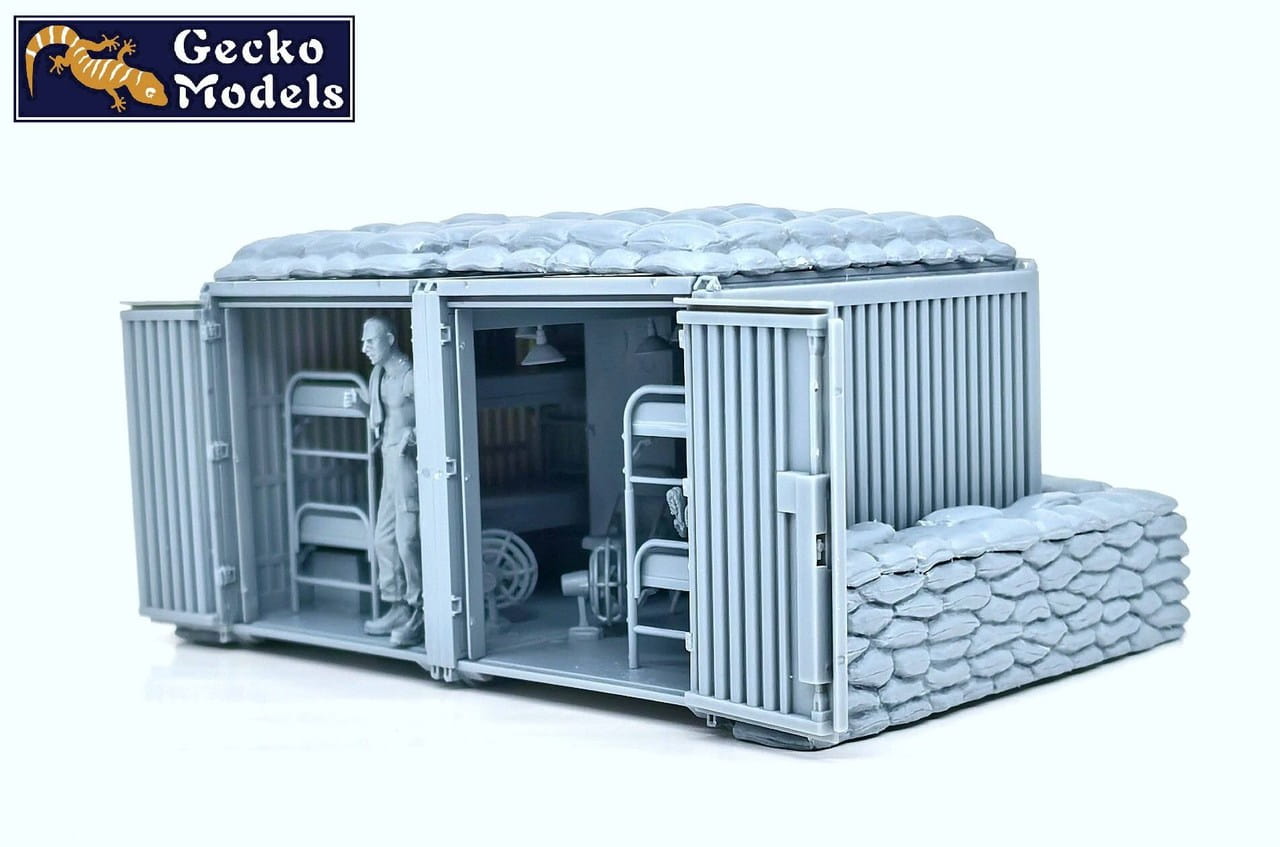 Gecko Models 1:35 scale US Army Base Temporary Dormitories In Vietnam War Era 35GM0116 plastic model kit