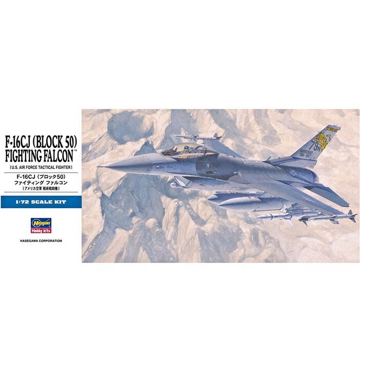 Hasegawa 1/72 Scale F-16CJ Block 50 Fighting Falcon Plastic Model Kit 00448