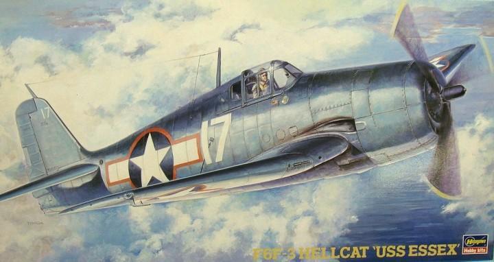 Hasegawa 1/48 F6F-3 Hellcat "USS ESSEX" (No. 09134)