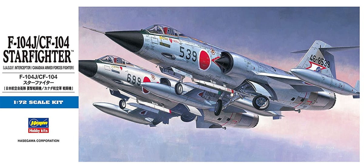 HASEGAWA D16 1:72 scale F-104J/CF-104 Starfighter 01446 plastic model kit