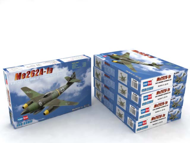 HobbyBoss 1/72 Me 262A-1a Easy Assembly WWII Jet Fighter (No. 80249)