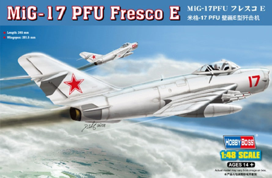 HobbyBoss 1/48 MiG‑17 PFU “Fresco E” (No. 80337)