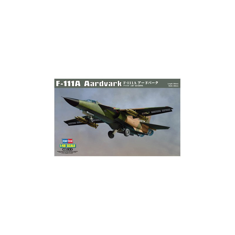HobbyBoss 1/48 F-111A Aardvark USAF Variable-Sweep Wing Jet (No. 80348)