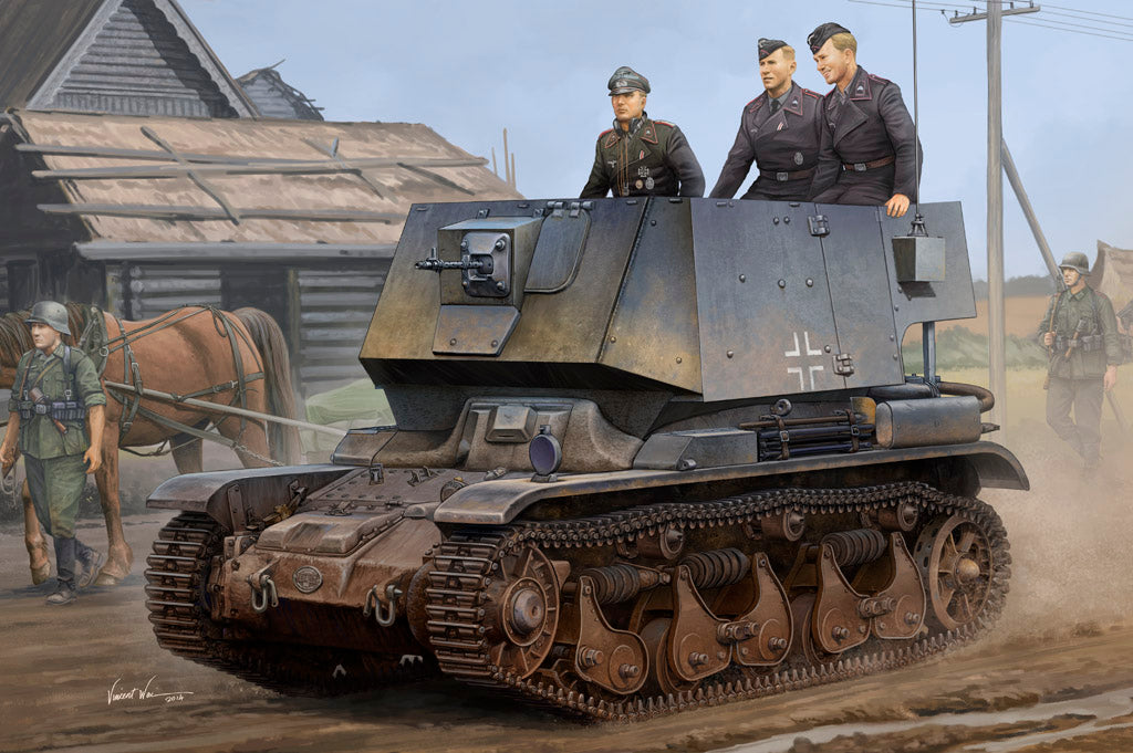 HobbyBoss 1/35 Befehlsfahrzeug auf Fgst.Pz.Kpfw. 35R 731(f) WWII Command Tank (No. 83809)