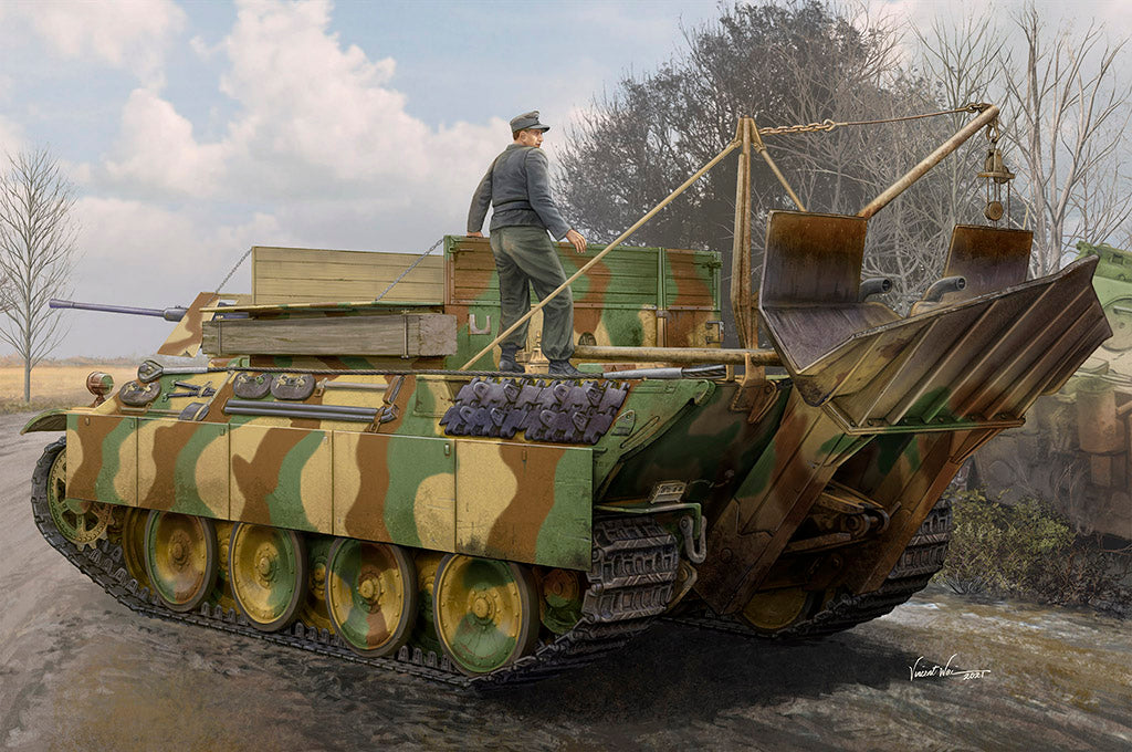 HobbyBoss 1/35 Sd.Kfz. 179 Bergepanther Ausf. G German Armored Recovery Vehicle (No. 84553)