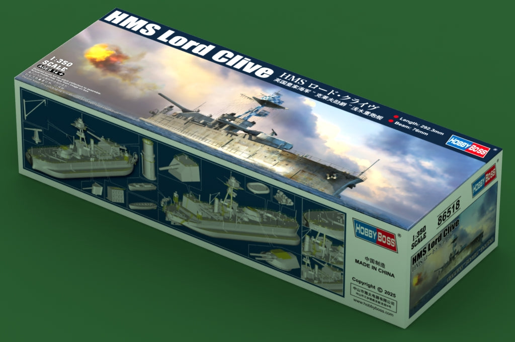 HobbyBoss 1/350 Scale HMS Lord Clive Monitor 86518 Plastic Model Kit