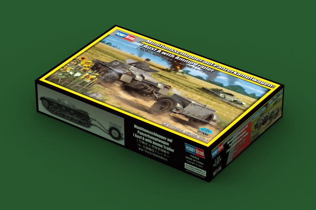 HobbyBoss 1/35 Munitionsschlepper auf Panzerkampfwagen I Ausf. A with Ammo Trailer (No. 80146)