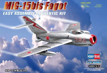 HOBBY BOSS 1:72 scale MiG-15bis Fagot 80263 plastic model kit