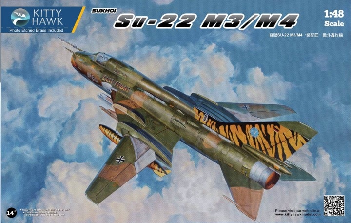 Kitty Hawk 1/48 Sukhoi Su-22 M3/M4 Fitter Soviet Fighter-Bomber Model Kit KH80146