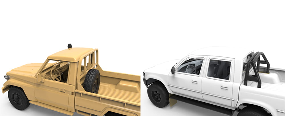 MENG MODEL 1:35 scale Pickup Set VS007 scale model kit