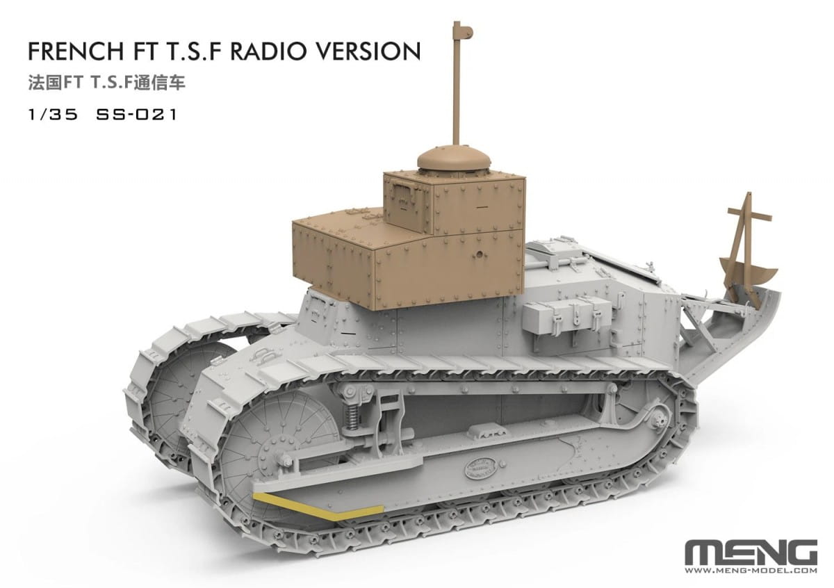 MENG MODEL 1:35 scale French FT T.S.F. Radio Version SS021 scale model kit