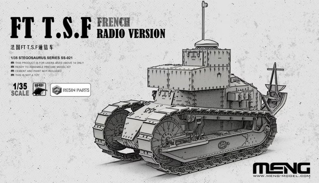 MENG MODEL 1:35 scale French FT T.S.F. Radio Version SS021 scale model kit