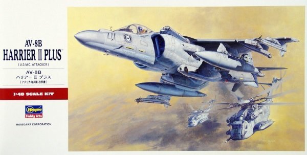 Hasegawa 1/48 AV-8B Harrier II Plus – U.S.M.C. Attacker (No. 07228)