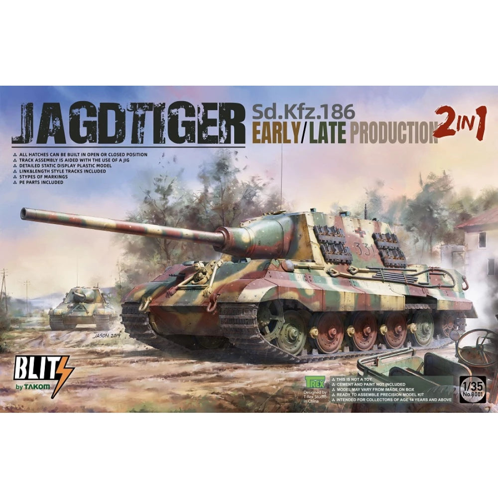 Takom 1:35 scale Sd.Kfz.186 Jagdtiger Early/Late Production [2 in 1] 8