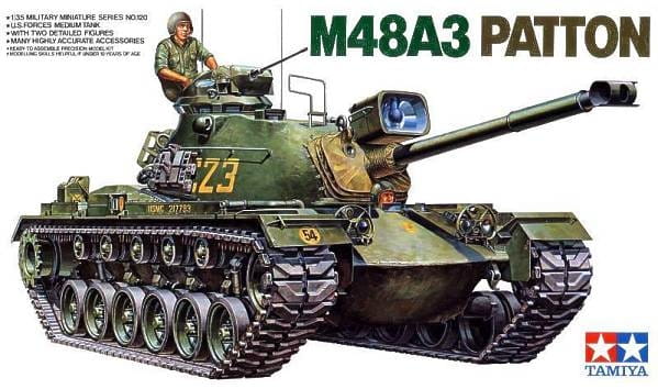 TAMIYA 1:35 scale M48A3 Patton 35120 scale model kit