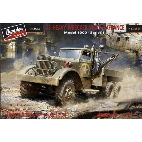 Thunder Model 1:35 scale US Heavy Wrecker Ward LaFrance M1000 TM35009 - Series 1 scale model kit