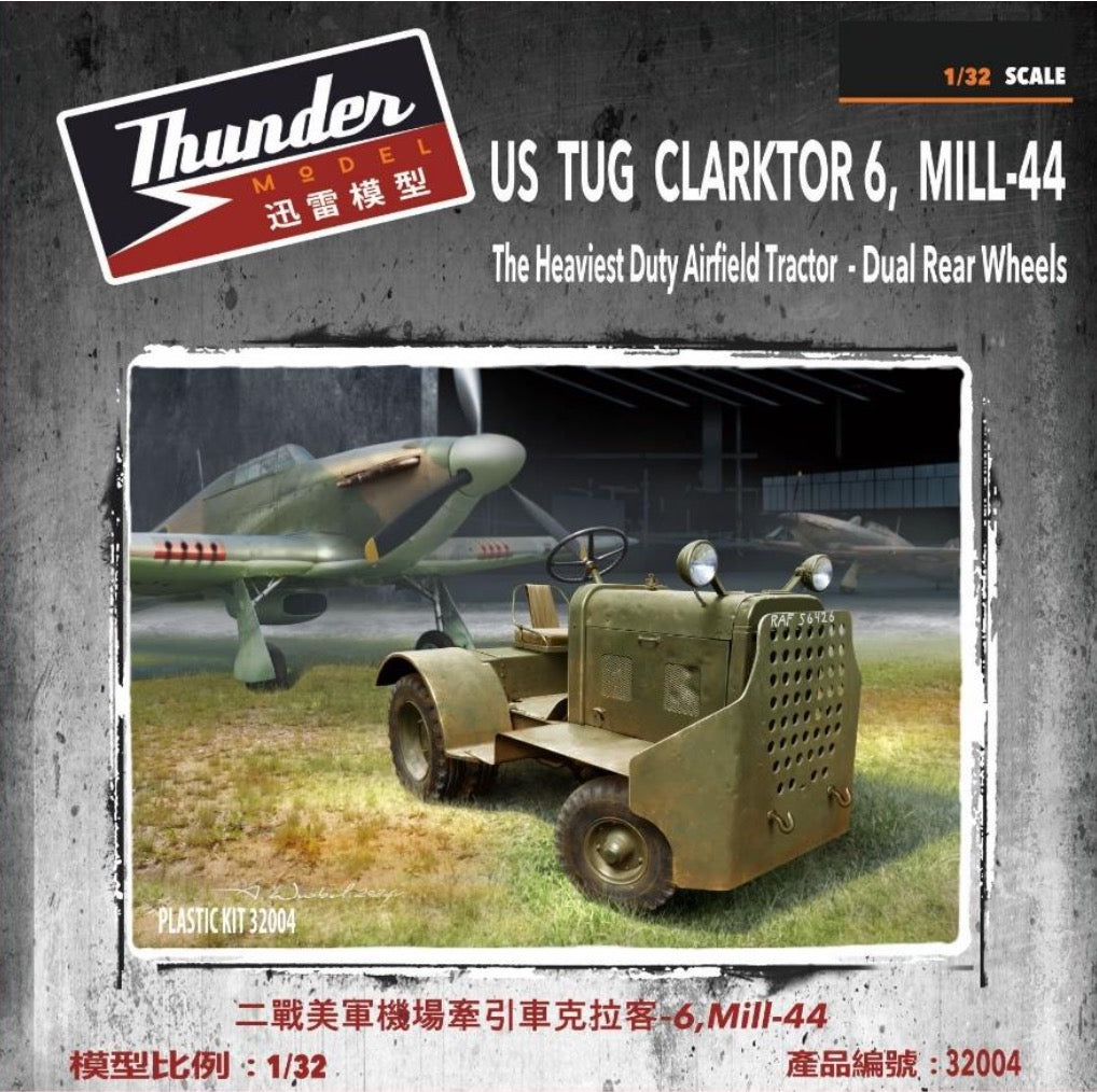 Thunder Model 1:32 US Tug Clarktor 6 Mill-44 Heavy Airfield Tractor | No. 32004