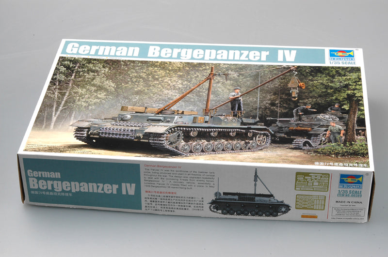 Trumpeter 1/35 German Bergepanzer IV Recovery Vehicle Model Kit (No. 00389)