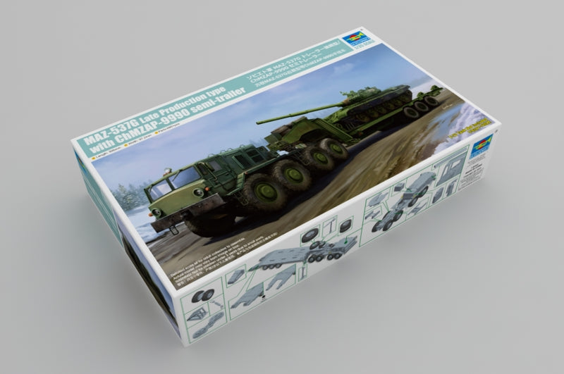 Trumpeter 1/35 MAZ-537G w/ ChMZAP-9990 Semi-Trailer Russian Military Truck Kit 01065
